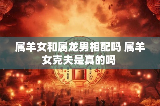 属羊女和属龙男相配吗 属羊女克夫是真的吗 属羊女和属龙男相配吗 属羊女克夫是真的吗