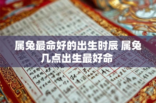 属兔最命好的出生时辰 属兔几点出生最好命 属兔最命好的出生时辰 属兔几点出生最好命