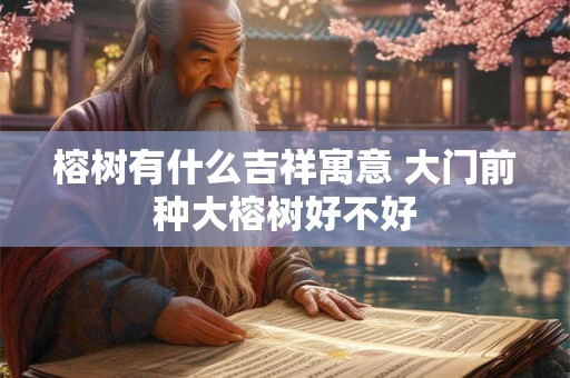 榕树有什么吉祥寓意 大门前种大榕树好不好 榕树有什么吉祥寓意 大门前种大榕树好不好