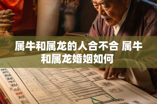 属牛和属龙的人合不合 属牛和属龙婚姻如何 