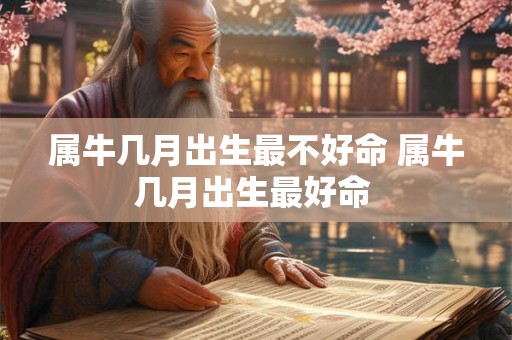 属牛几月出生最不好命 属牛几月出生最好命 属牛几月出生最不好命 属牛几月出生最好命