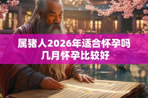 属猪人2026年适合怀孕吗 几月怀孕比较好 属猪人2026年适合怀孕吗 几月怀孕比较好