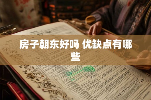 房子朝东好吗 优缺点有哪些 房子朝东好吗 优缺点有哪些