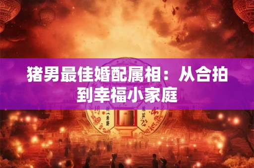 猪男最佳婚配属相:从合拍到幸福小家庭 猪男最佳婚配属相:从合拍到幸福小家庭