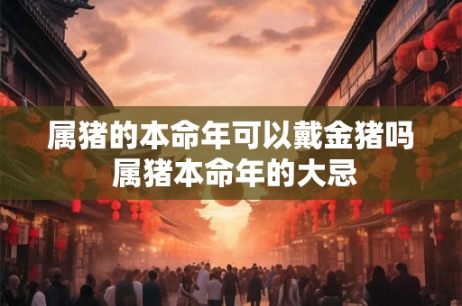 属猪的本命年可以戴金猪吗 属猪本命年的大忌 属猪的本命年可以戴金猪吗 属猪本命年的大忌