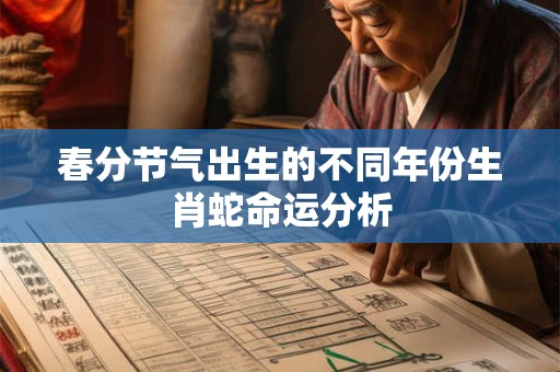 春分节气出生的不同年份生肖蛇命运分析