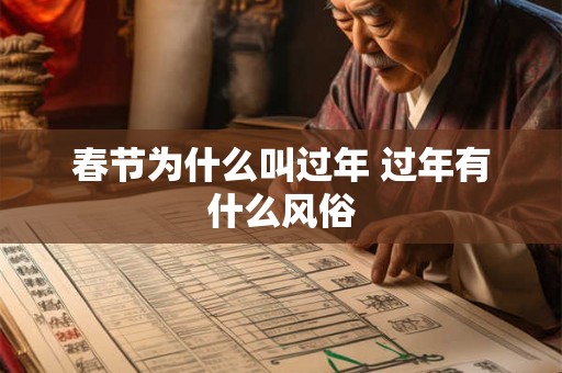 春节为什么叫过年 过年有什么风俗