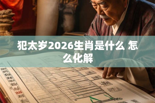 犯太岁2026生肖是什么 怎么化解