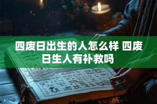 四废日出生的人怎么样 四废日生人有补救吗 四废日出生的人怎么样 四废日生人有补救吗