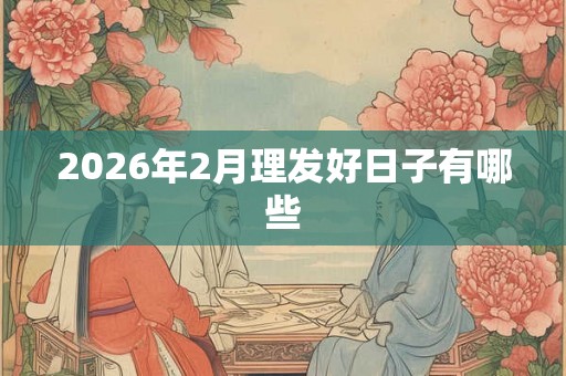 2026年2月理发好日子有哪些 2026年2月理发好日子有哪些