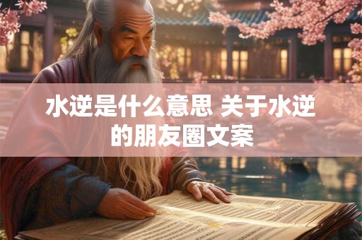 水逆是什么意思 关于水逆的朋友圈文案 水逆是什么意思 关于水逆的朋友圈文案