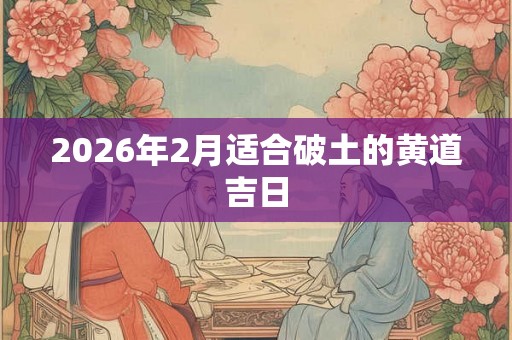 2026年2月适合破土的黄道吉日 2026年2月适合破土的黄道吉日