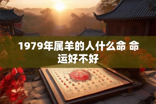 1979年属羊的人什么命 命运好不好