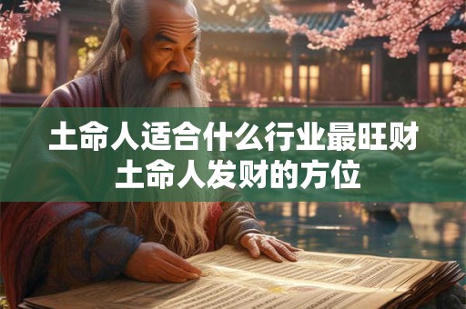 土命人适合什么行业最旺财 土命人发财的方位