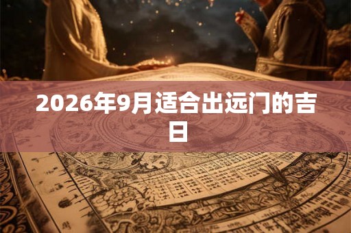 2026年9月适合出远门的吉日 2026年9月适合出远门的吉日