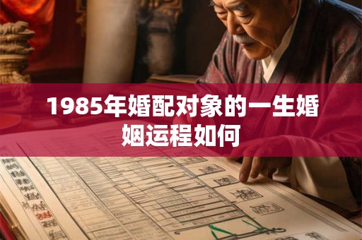 1985年婚配对象的一生婚姻运程如何 1985年婚配对象的一生婚姻运程如何