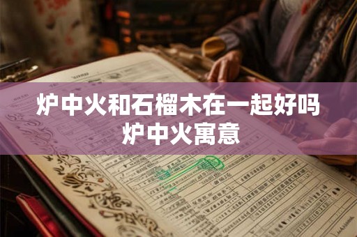 炉中火和石榴木在一起好吗 炉中火寓意