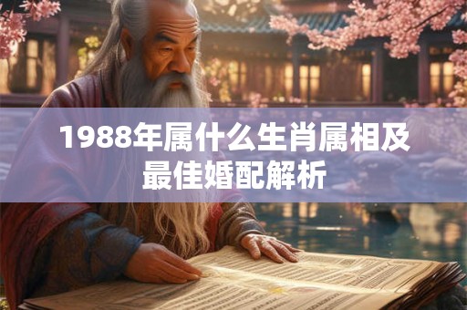 1988年属什么生肖属相及最佳婚配解析
