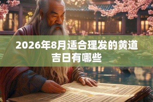 2026年8月适合理发的黄道吉日有哪些