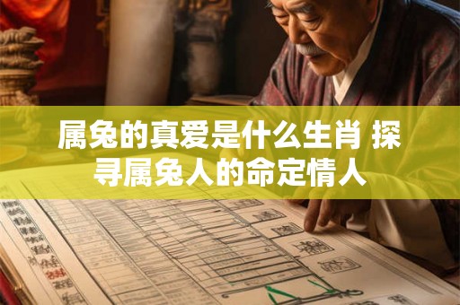 属兔的真爱是什么生肖 探寻属兔人的命定情人