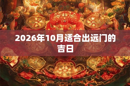 2026年10月适合出远门的吉日