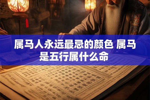 属马人永远最忌的颜色 属马是五行属什么命 属马人永远最忌的颜色 属马是五行属什么命