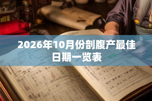 2026年10月份剖腹产最佳日期一览表 2026年10月份剖腹产最佳日期一览表