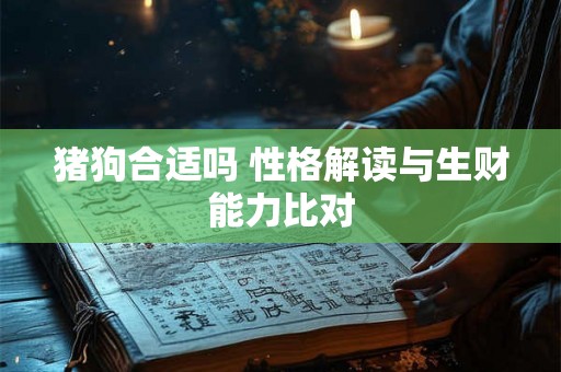 猪狗合适吗 性格解读与生财能力比对 猪狗合适吗 性格解读与生财能力比对