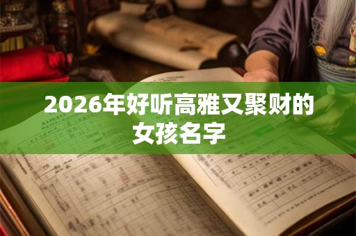 2026年好听高雅又聚财的女孩名字 2026年好听高雅又聚财的女孩名字