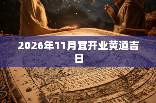 2026年11月宜开业黄道吉日