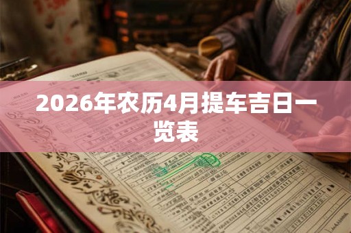 2026年农历4月提车吉日一览表 2026年农历4月提车吉日一览表