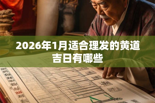 2026年1月适合理发的黄道吉日有哪些 2026年1月适合理发的黄道吉日有哪些
