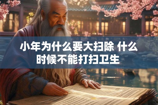 小年为什么要大扫除 什么时候不能打扫卫生 小年为什么要大扫除 什么时候不能打扫卫生