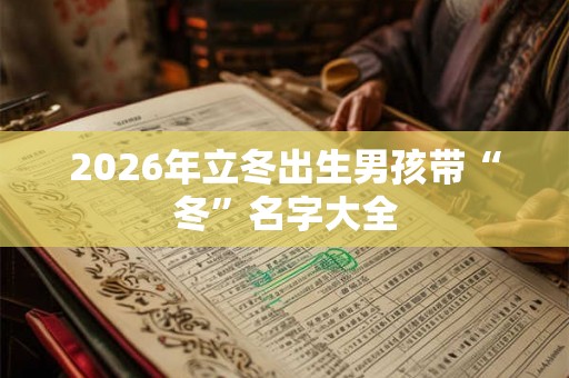 2026年立冬出生男孩带“冬”名字大全 2026年立冬出生男孩带“冬”名字大全