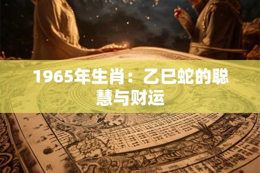 1965年生肖:乙巳蛇的聪慧与财运 1965年生肖:乙巳蛇的聪慧与财运