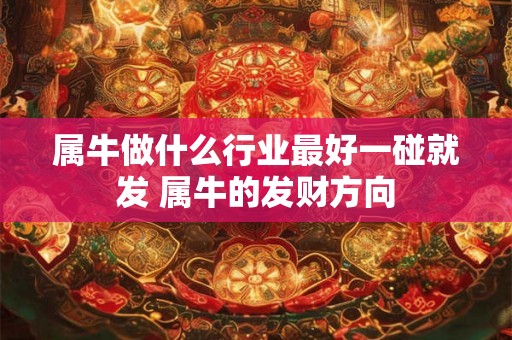 属牛做什么行业最好一碰就发 属牛的发财方向 属牛做什么行业最好一碰就发 属牛的发财方向