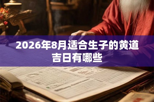 2026年8月适合生子的黄道吉日有哪些 2026年8月适合生子的黄道吉日有哪些