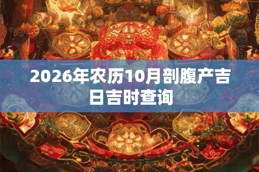 2026年农历10月剖腹产吉日吉时查询 2026年农历10月剖腹产吉日吉时查询