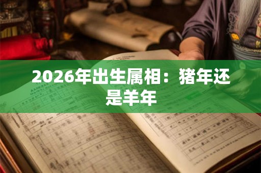 2026年出生属相：猪年还是羊年