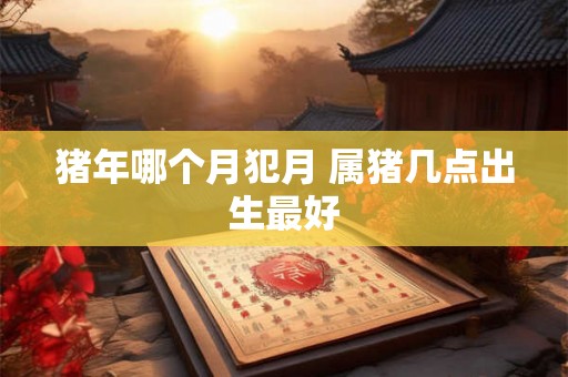 猪年哪个月犯月 属猪几点出生最好