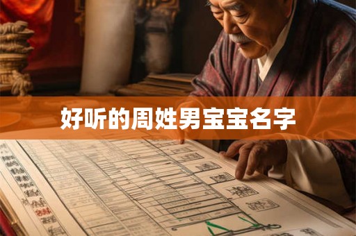 好听的周姓男宝宝名字 好听的周姓男宝宝名字