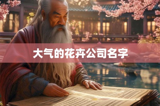 大气的花卉公司名字 大气的花卉公司名字