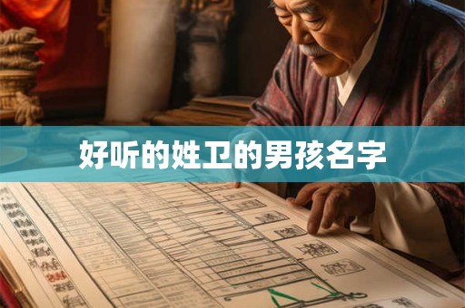 好听的姓卫的男孩名字 好听的姓卫的男孩名字
