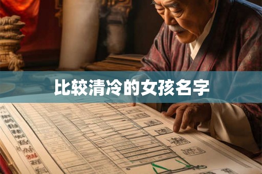 比较清冷的女孩名字 比较清冷的女孩名字