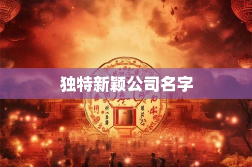独特新颖公司名字 独特新颖公司名字