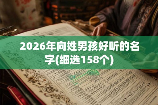 2026年向姓男孩好听的名字(细选158个) 2026年向姓男孩好听的名字(细选158个)