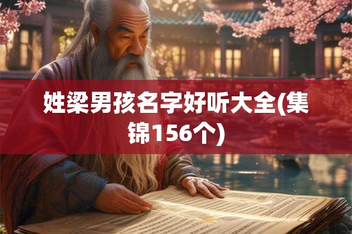 姓梁男孩名字好听大全(集锦156个) 姓梁男孩名字好听大全(集锦156个)