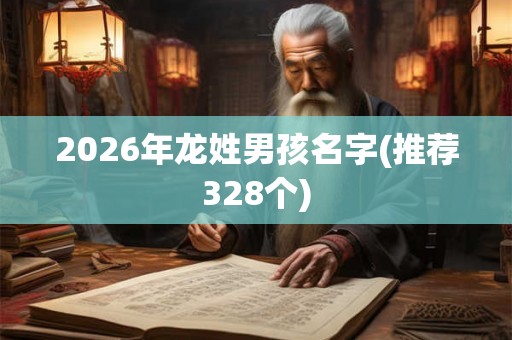 2026年龙姓男孩名字(推荐328个) 2026年龙姓男孩名字(推荐328个)
