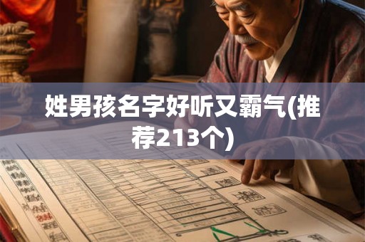 姓男孩名字好听又霸气(推荐213个) 姓男孩名字好听又霸气(推荐213个)
