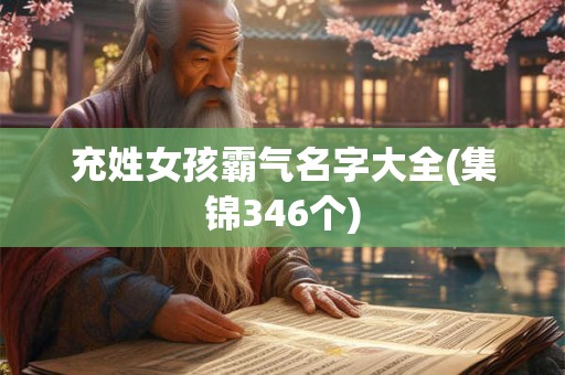 充姓女孩霸气名字大全(集锦346个)